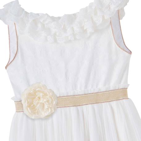 Robe cérémonie  longue    éléonaure Blanc ivoire 5 - vertbaudet enfant 