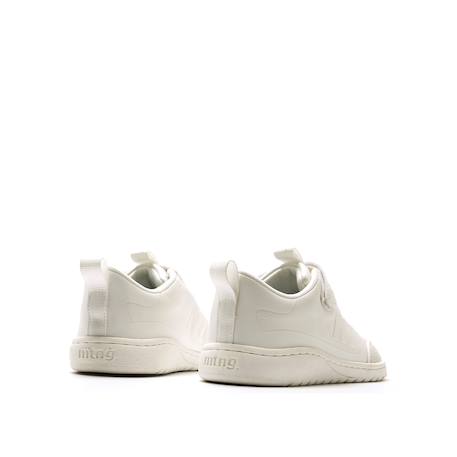 Sneakers garçon synthétique lacets- fermeture adhésive barefoot Blanc mat+Bleu vif+White 17 - vertbaudet enfant 