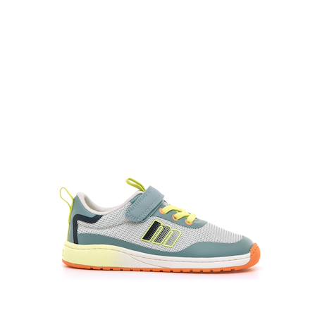 Sneakers garçon textile lacets- fermeture adhésive barefoot Black+bleu foncé–turquoise+Grey 13 - vertbaudet enfant 