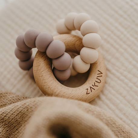 Anneau de dentition sedna lilas Violet, blanc 3 - vertbaudet enfant 