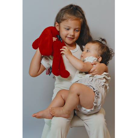 Peluche lapin méloé 37 cm Blanc+Noir+Orange sanguine+Rose+Rose clair+Rose fushia+Rose pastel+Rouge+Vert sapin 31 - vertbaudet enfant 
