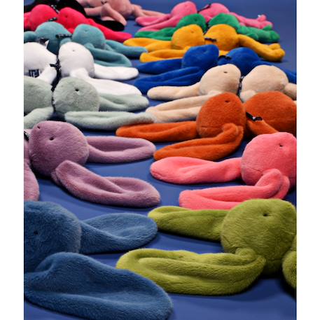 Peluche lapin méloé 37 cm Blanc+Noir+Orange sanguine+Rose+Rose clair+Rose fushia+Rose pastel+Rouge+Vert sapin 18 - vertbaudet enfant 