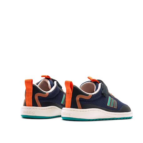 Sneakers garçon textile lacets- fermeture adhésive barefoot Black+bleu foncé–turquoise+Grey 9 - vertbaudet enfant 