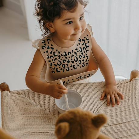 Bavoir sauvage Marron, noir 2 - vertbaudet enfant 