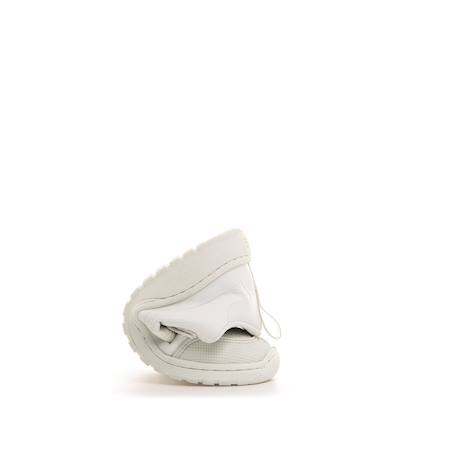 Sneakers garçon synthétique lacets- fermeture adhésive barefoot Blanc mat+Bleu vif+White 15 - vertbaudet enfant 