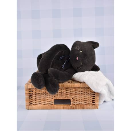Peluche chat méloé 37 cm Gris+Noir+Rose 10 - vertbaudet enfant 
