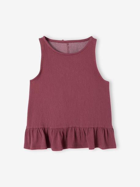 Débardeur fille sans manche volants terracotta 1 - vertbaudet enfant 