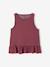 Débardeur fille sans manche volants terracotta 1 - vertbaudet enfant 