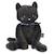 Peluche chat méloé 37 cm Gris+Noir+Rose 6 - vertbaudet enfant 