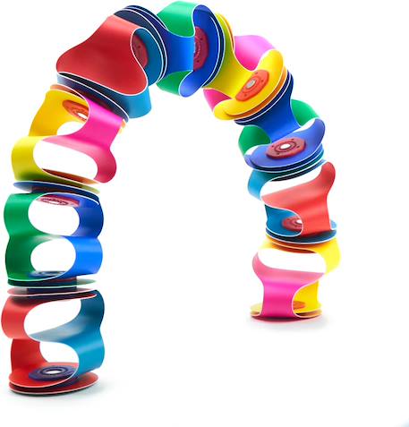 Tiny & mighty clixo - jeu de construction magnétique, flexible, durable & imaginatif - 9 pièces - dès 4 ans Bleu 5 - vertbaudet enfant 