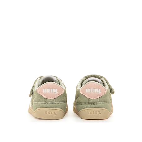 Sneakers filles synthétique lacets- fermeture adhésive barefoot Green+White 5 - vertbaudet enfant 