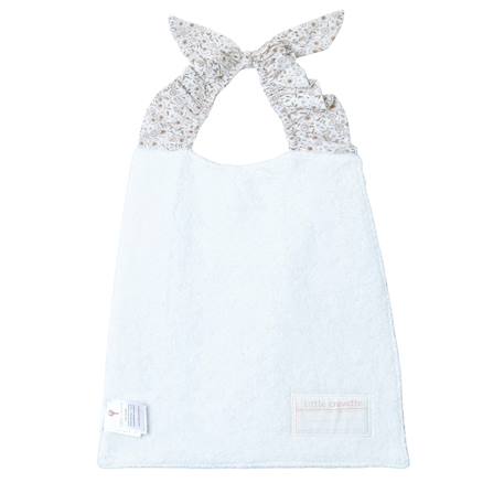 Bavoir élastiqué coton bio Bleu+Caramel+Ecru+Fleurs beiges+Pompom+Vichy beige+Vichy vert 13 - vertbaudet enfant 