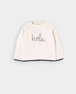 -Pull  pour bébé avec imprimé lettres