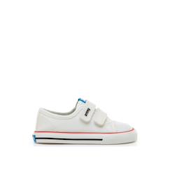 Chaussures-Chaussures bébé 17-26-Sneakers garçon textile fermeture adhésive barefoot