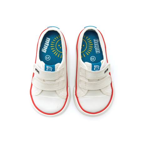 Sneakers garçon textile fermeture adhésive barefoot Blanc cassé+Bleon foncé+Bleu foncé+Bleu marine+Noir intense+Turquoise 2 - vertbaudet enfant 