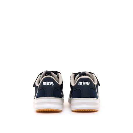 Sneakers garçon textile lacets- fermeture adhésive Blue+Noir-orange 3 - vertbaudet enfant 