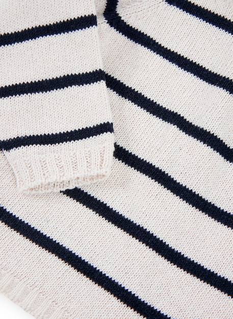 Pull à rayures pour bébé Blanc 3 - vertbaudet enfant 