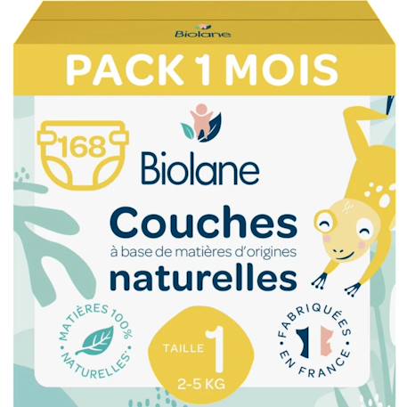 Couches taille 1 (6 paquets - 168 couches) Multicolore 1 - vertbaudet enfant 