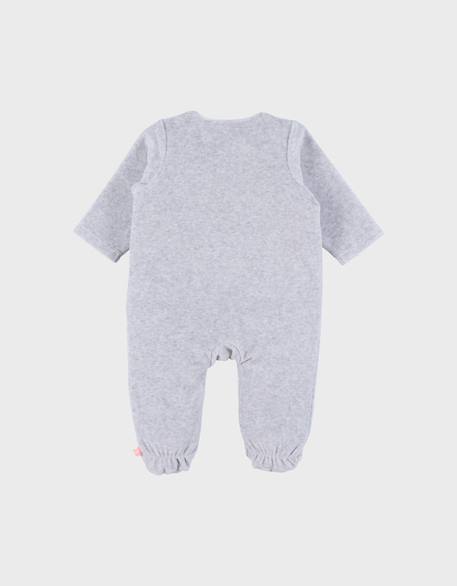 Pyjama dors-bien en velours chiné Gris 3 - vertbaudet enfant 