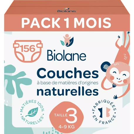 Couches taille 3 (3 paquets - 156 couches) Multicolore 1 - vertbaudet enfant 