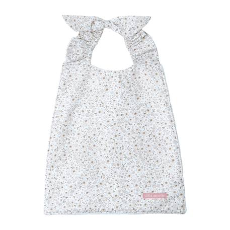 Bavoir élastiqué coton bio Bleu+Caramel+Ecru+Fleurs beiges+Pompom+Vichy beige+Vichy vert 11 - vertbaudet enfant 