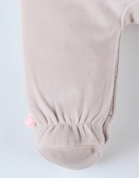 Pyjama en velours - bali Beige 6 - vertbaudet enfant 