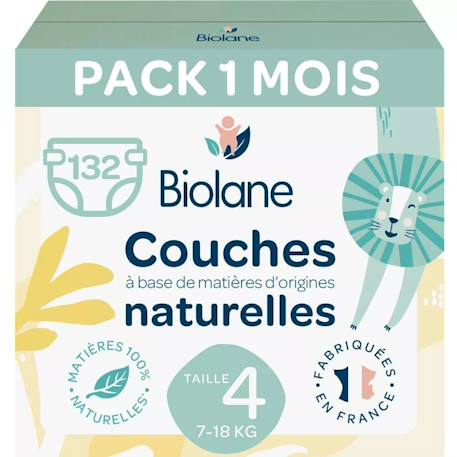 Couches taille 4 (3 paquets - 132 couches) Multicolore 1 - vertbaudet enfant 