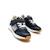 Sneakers garçon textile lacets- fermeture adhésive Blue+Noir-orange 2 - vertbaudet enfant 