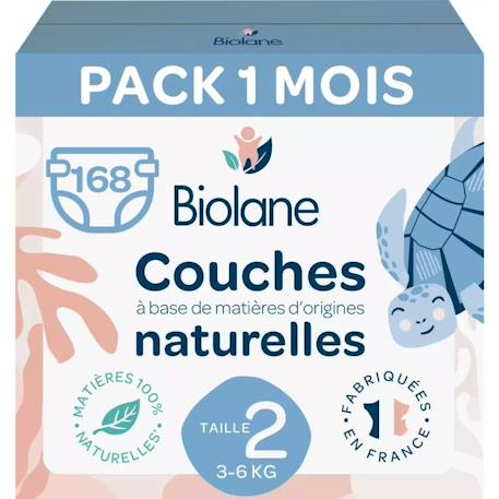 Couches taille 2 (6 paquets - 168 couches) Multicolore 1 - vertbaudet enfant 
