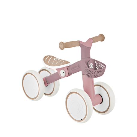 Porteur apprentissage bike eco  100% plastique recyclé, dès 12 mois Rose berry 1 - vertbaudet enfant 