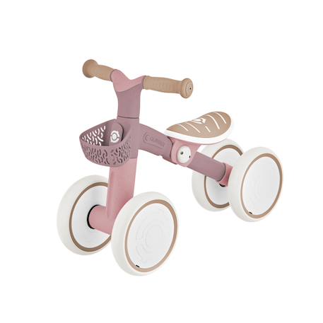 Porteur apprentissage bike eco  100% plastique recyclé, dès 12 mois Rose berry 2 - vertbaudet enfant 