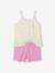 Lot de 2 pyjashort fleurs côtelés écru 3 - vertbaudet enfant 
