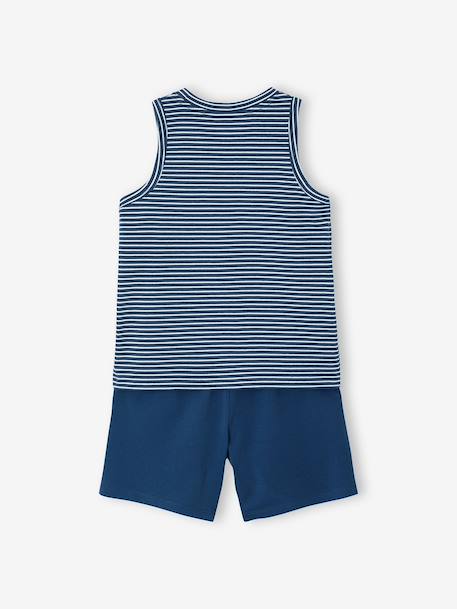 Lot 2 pyjashort garçon bleu 11 - vertbaudet enfant 