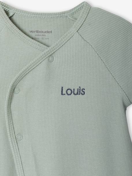 Lot 2 combishorts bébé personnalisable vert sauge 7 - vertbaudet enfant 