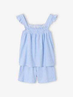 -Pyjashort bretelle fille coton