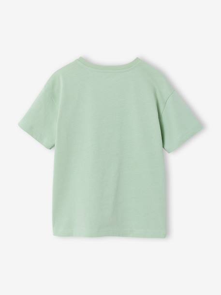 T-Shirt garçon motif brillant space bleu nuit+vert amande 5 - vertbaudet enfant 