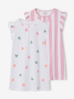 -Lot 2 chemises nuit fille