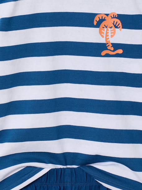 Lot 2 pyjashorts à rayures bleu 10 - vertbaudet enfant 