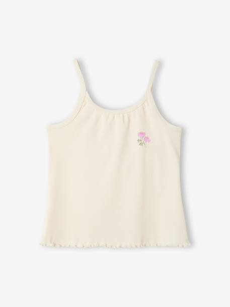 Lot de 2 pyjashort fleurs côtelés écru 4 - vertbaudet enfant 