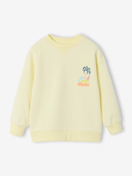 Sweat col rond manches longues jaune pâle+mangue+vert d'eau 3 - vertbaudet enfant 