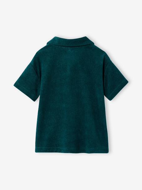 Polo garçon manches courtes vert sapin 3 - vertbaudet enfant 