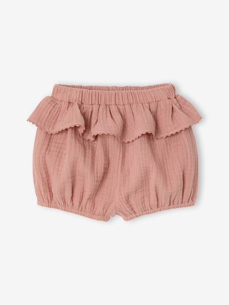 Lot 2 shorts bloomers bébé fille coton argile 3 - vertbaudet enfant 