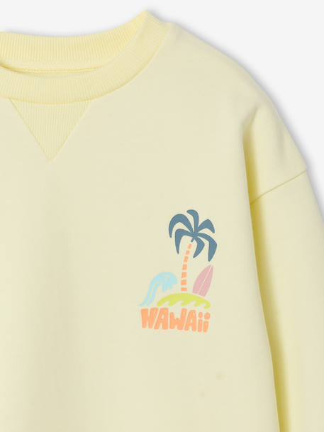 Sweat col rond manches longues jaune pâle+mangue+vert d'eau 5 - vertbaudet enfant 