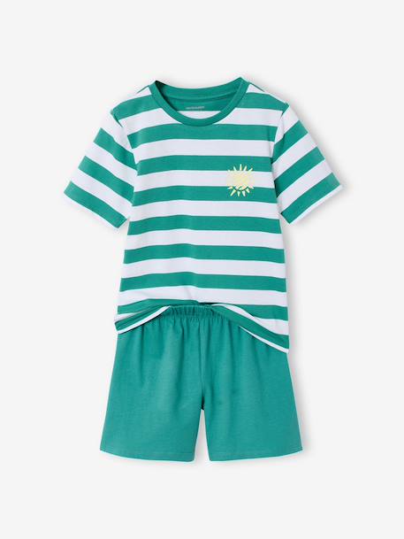 Lot 2 pyjashorts à rayures bleu 3 - vertbaudet enfant 