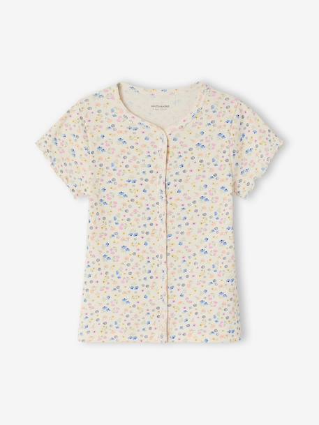Lot de 2 pyjashort fleurs côtelés écru 7 - vertbaudet enfant 