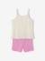 Lot de 2 pyjashort fleurs côtelés écru 9 - vertbaudet enfant 