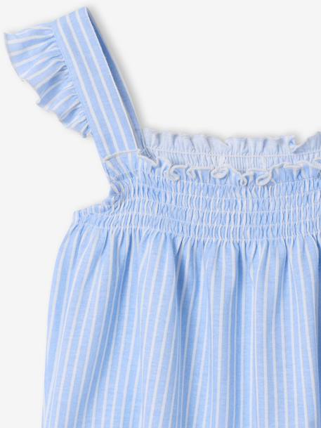 Pyjashort bretelle fille coton bleu ciel 5 - vertbaudet enfant 