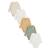 Lot de 5 bodies bébé manches longues ouverture croisée mini rêve Ecru 2 - vertbaudet enfant 