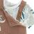 Ensemble salopette bébé en gaze de coton et t-shirt baroudeur Marron 4 - vertbaudet enfant 