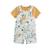 Ensemble salopette bébé et t-shirt baroudeur Ecru 2 - vertbaudet enfant 